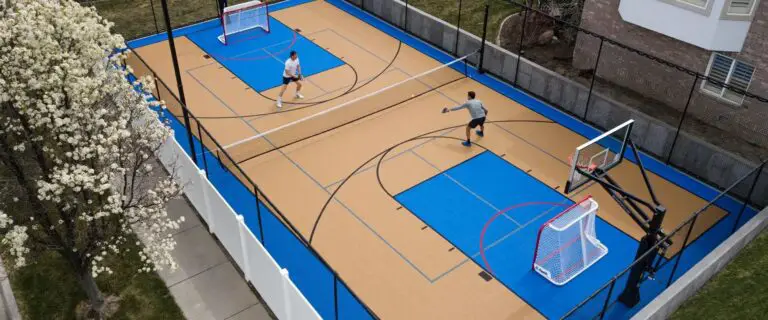 How many pickleball courts fit on a basketball court?