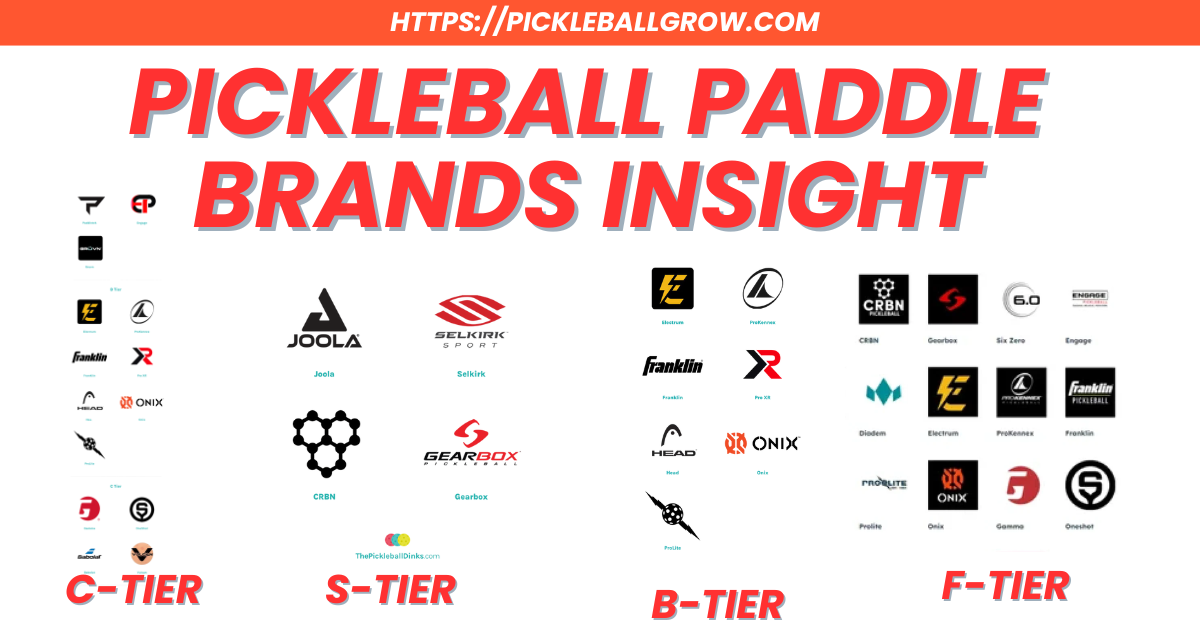 Pickleball paddle brands