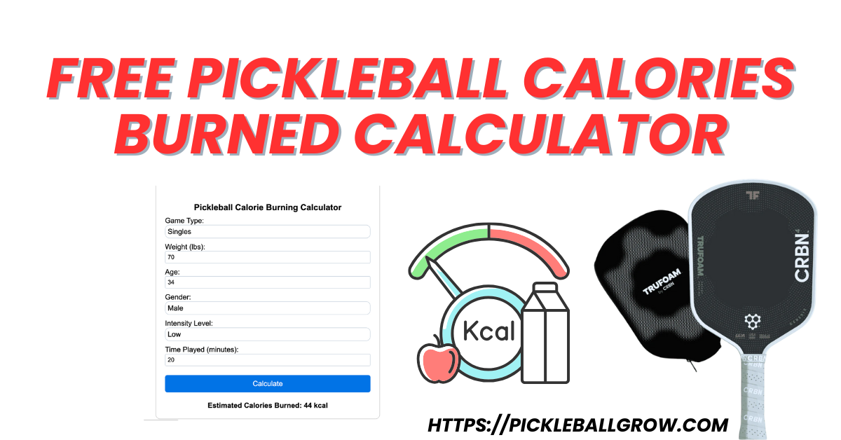 pickleball calories burned calculator